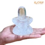 Carved Original Crystal Shivling 4 inch (760 gm)
