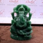 Jade Green Ganesha Idol