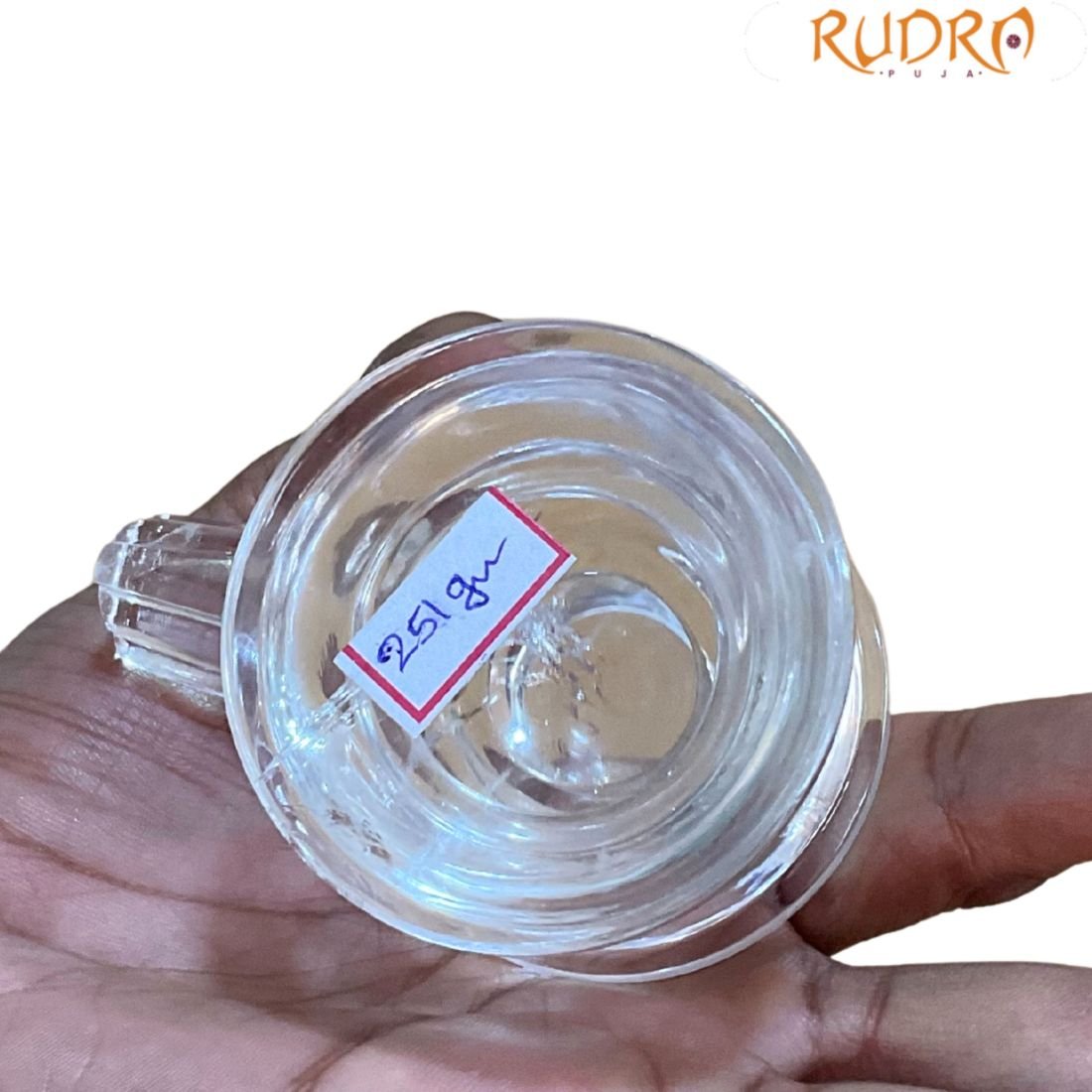 Premium Chandramouleshwar Sphatik Shivling - (2.50 Inches) - 251 Grams - (Rudrapuja) 4 Chandramouleshwar Sphatik Shivling 151 Gm