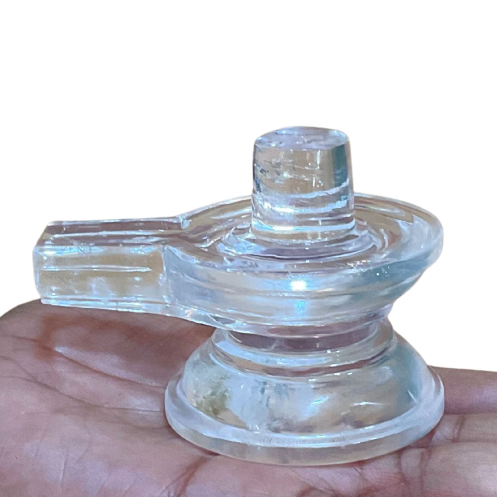 Premium Chandramouleshwar Sphatik Shivling - (2.50 Inches) - 251 Grams - (Rudrapuja) 1 Chandramouleshwar Sphatik Shivling 151 Gm