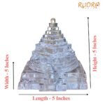 Crystal Sphatik Shree Yantra - 1875 Gm