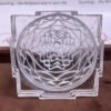 Shree Yantra In Crystal Sphatik 3 Inches 464 Grams