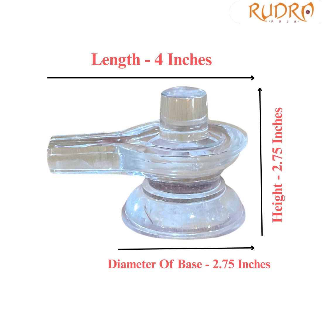 Panchsutri Chandramouleshwar Sphatik Shivling - (2.75 Inches) - (368 Grams)