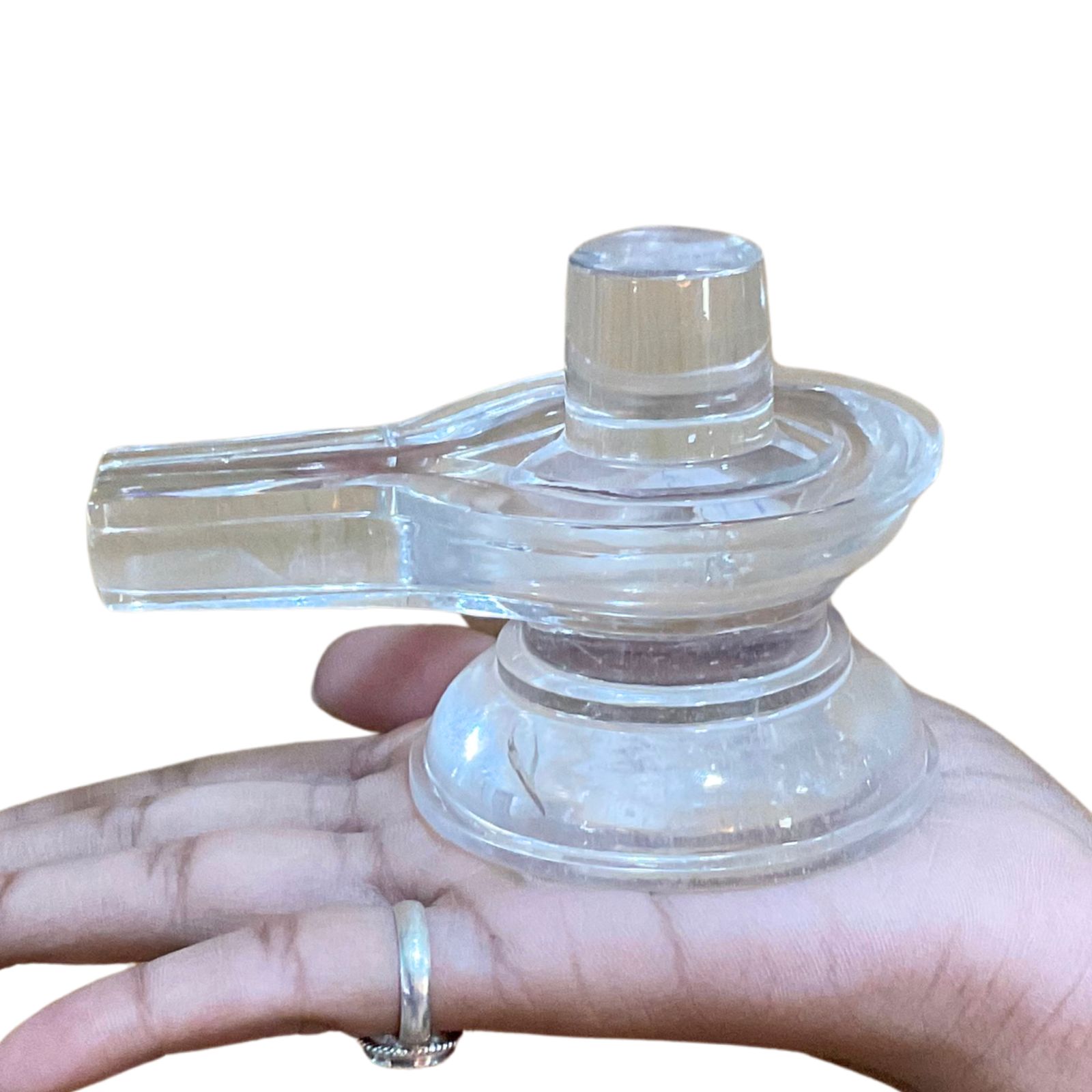 Panchsutri Chandramouleshwar Sphatik Shivling - (2.75 Inches) - (368 Grams)