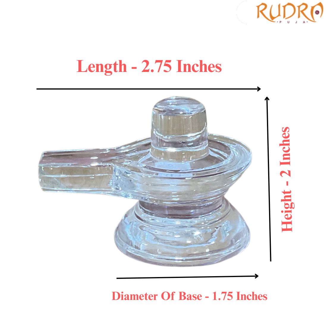 Panchsutri Sphatik Shivling - 2 Inches - (130 Grams)