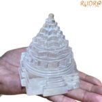 Sphatik Shree Yantra with Natural Inclusion- (4.5 Inches) - 858 Grams