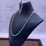 Sphatik Mala With Silver Capped 6 Mm ( 12 Inches )
