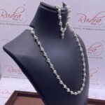 Sphatik Mala With Silver Capped 6 Mm ( 12 Inches )