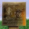 Kali Yantra 6 Inches Golden Plated