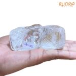 Sphatik Crystal Carved Nandi - 2.25 inches - 334 Grams