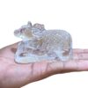 Sphatik Crystal Carved Nandi - 2.25 inches - 334 Grams