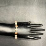 5 Mukhi Designer Rudraksha Bracelet With Silver Capping