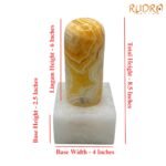 Calcite-Lingam-With-Quartz-Stand-8.5-Inches-2840-Grams-Fp-C.jpg