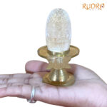 Certified Sphatik Lingam 88 gms with Brass Stand