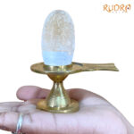 Certified Sphatik Lingam 88 gms with Brass Stand