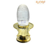 Certified Sphatik Lingam 88 gms with Brass Stand