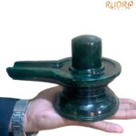Green Jade Margaj Shivling - 4.75 Inches - ( 1662 Grams )