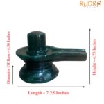 Green Jade Margaj Shivling - 4.75 Inches - ( 1662 Grams )
