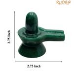 Green Jade Margatha Shivling 2.75 Inches 150 Grams