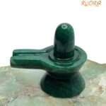 Green Jade Margatha Shivling 2.75 Inches 150 Grams