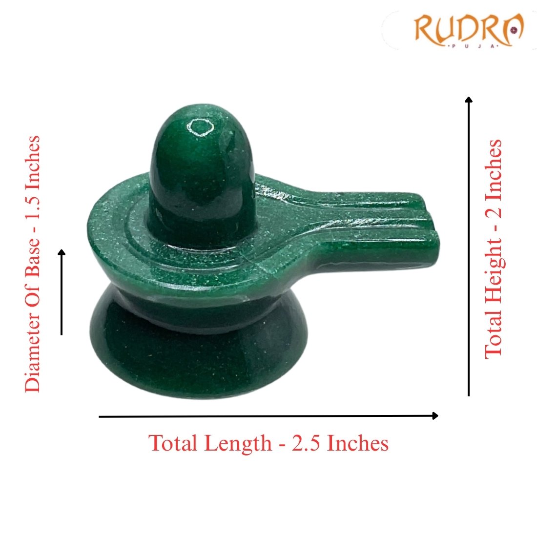 Green Jade Shivling 2 Inches 112 Grams 4 Green Jade Shivling 1.75 Inches 112 Grams