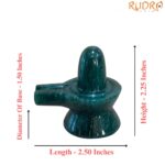 Green Jade Shivling - 2.25 Inches - (112 Grams)