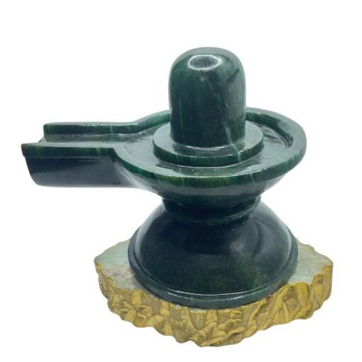 Margatha Green Jade Shivling 6.50 Inches 3199 Grams