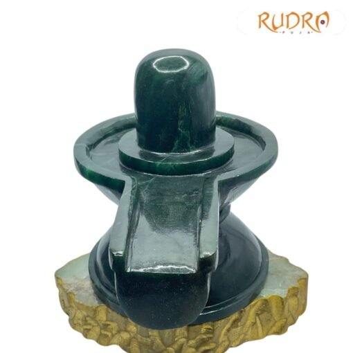 Margatha Green Jade Shivling 6.50 Inches 3199 Grams