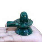 Margatha Green jade shivling - 2.25 Inches - (154 Grams)