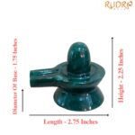 Margatha Green jade shivling - 2.25 Inches - (154 Grams)