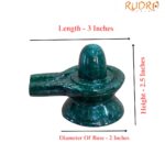 Original Green Jade Shivling - 2.5 Inches - (200 Grams)
