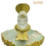Original Sphatik Lingam 200 Gms With Brass Stand
