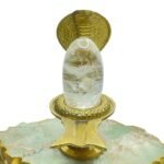 Original Sphatik Lingam 200 Gms With Brass Stand
