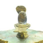 Original Sphatik Lingam 54 Gm With Brass Stand - 2 Inches