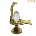 Original Sphatik Lingam With Brass Stand - 17 gram
