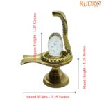 Original Sphatik Lingam With Brass Stand - 17 gram