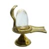Pure Sphatik Lingam 150 Grams With Brass Stand