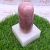 Rose Quartz Lingam With Quartz Stand 8 Inches 2604 Grams