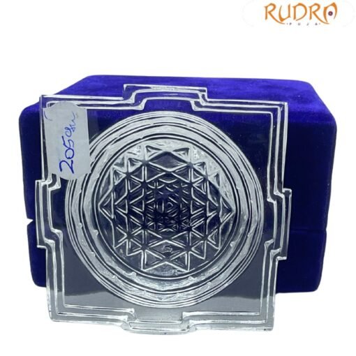 Sphatik Kurma Shree Yantra 1 By 3 Inches 205 Grams