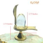 Sphatik Lingam 126 Gm With Brass Stand