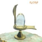 Sphatik Lingam 126 Gm With Brass Stand