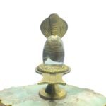 Sphatik Lingam 126 Gm With Brass Stand