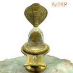 Sphatik Lingam 137 Gms With Brass Stand