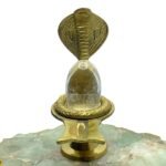 Sphatik Lingam 137 Gms With Brass Stand