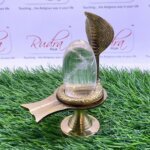 Pure Sphatik Lingam 150 Gms With Brass Stand