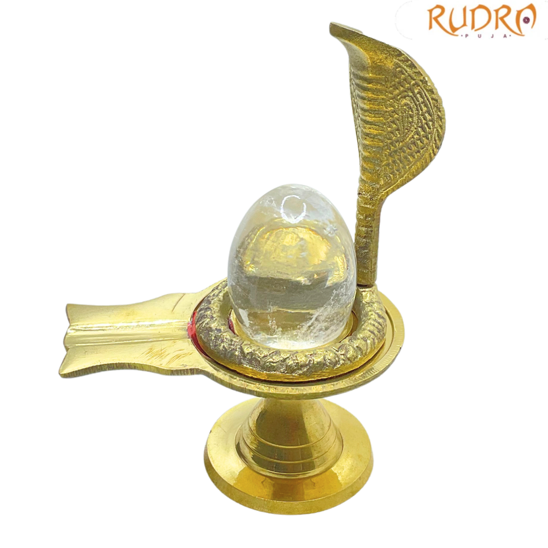 Sphatik Lingam 83 gms With Brass Stand