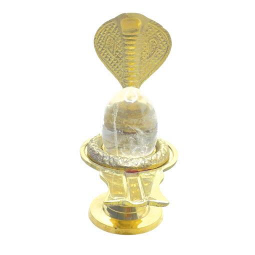 Sphatik Lingam 83 gms With Brass Stand