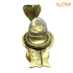 Sphatik Lingam 96 Gm With Brass Stand (2.25 inches)