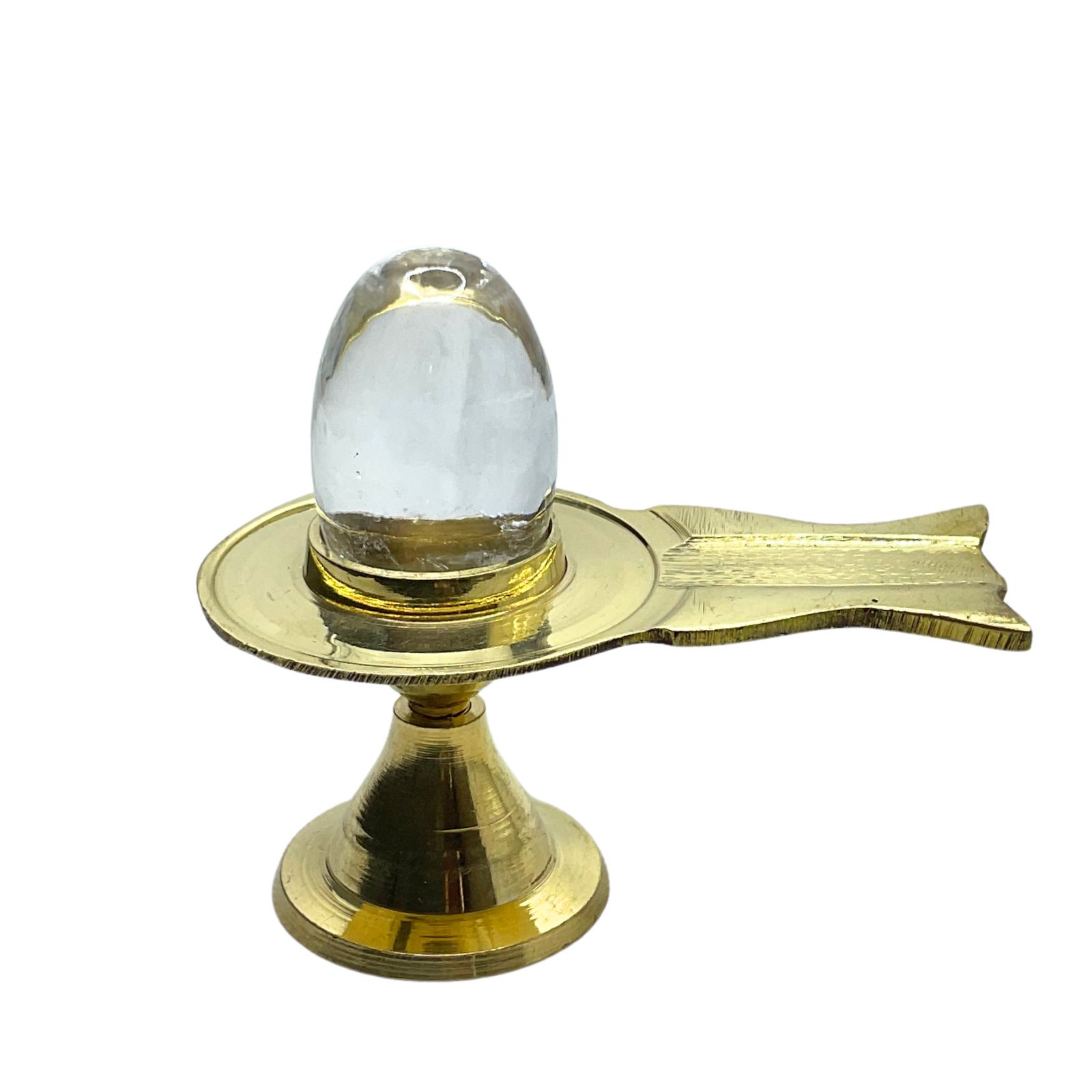Sphatik Lingam With Brass Stand 32 gram