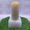 Yellow Jade Lingam With Quartz Stand 8 Inches 2940 Grams